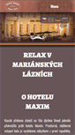 Mobile Screenshot of hotelmaxim.cz